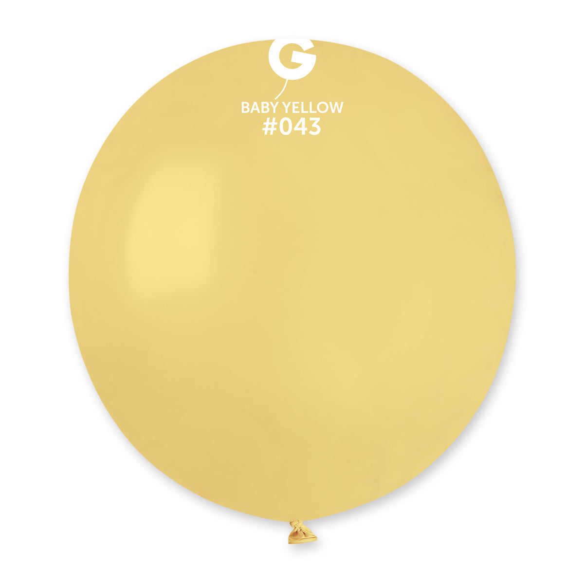 Palloncini in lattice 19" #043 Giallo Baby 5pz