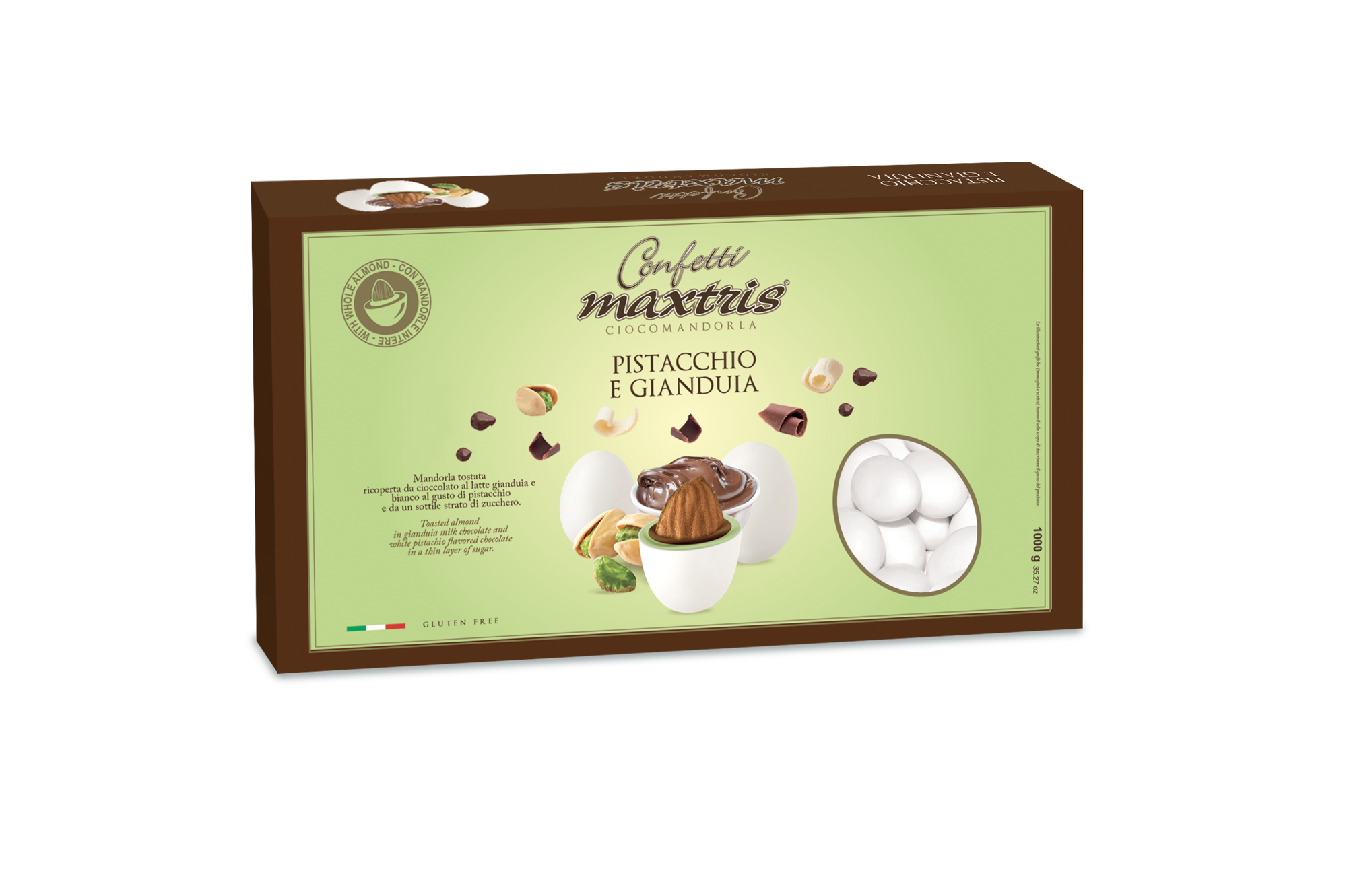 Maxtris Bianco Pistacchio e Gianduia 1kg